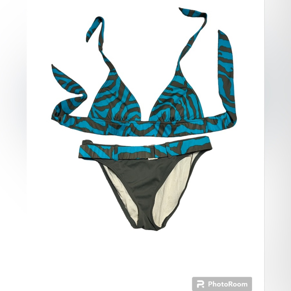 Victoria’s Secret zebra striped bikini with belt